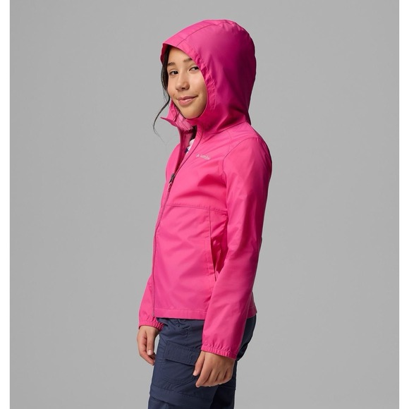 Columbia Kids Girls Pink rain Jacket Switchback Size S, 7-8 - Picture 12 of 16